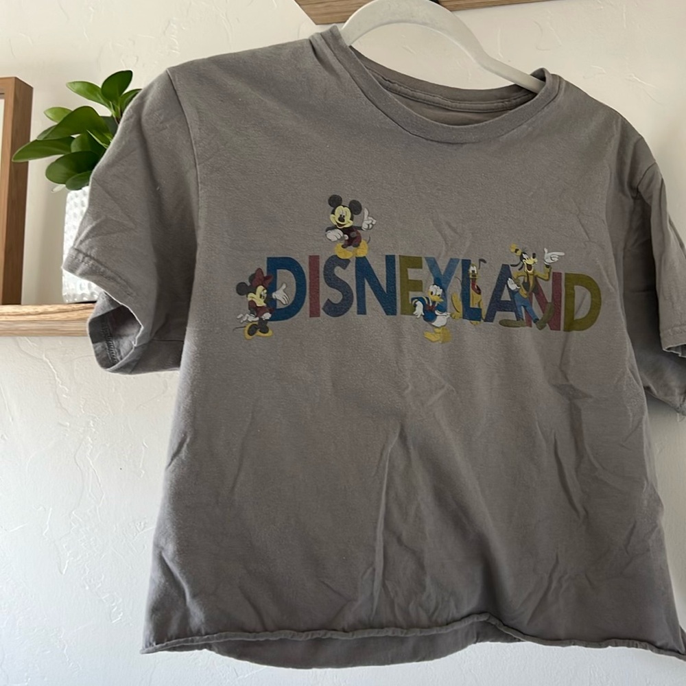 Disneyland Gray Kids T-Shirt with Mickey Mouse